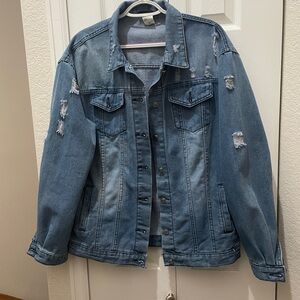 Distressed Denim Jacket